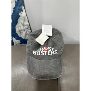 Ghostbusters Baseball Cap Gray Adjustable Strap Logo Front OSFM‎